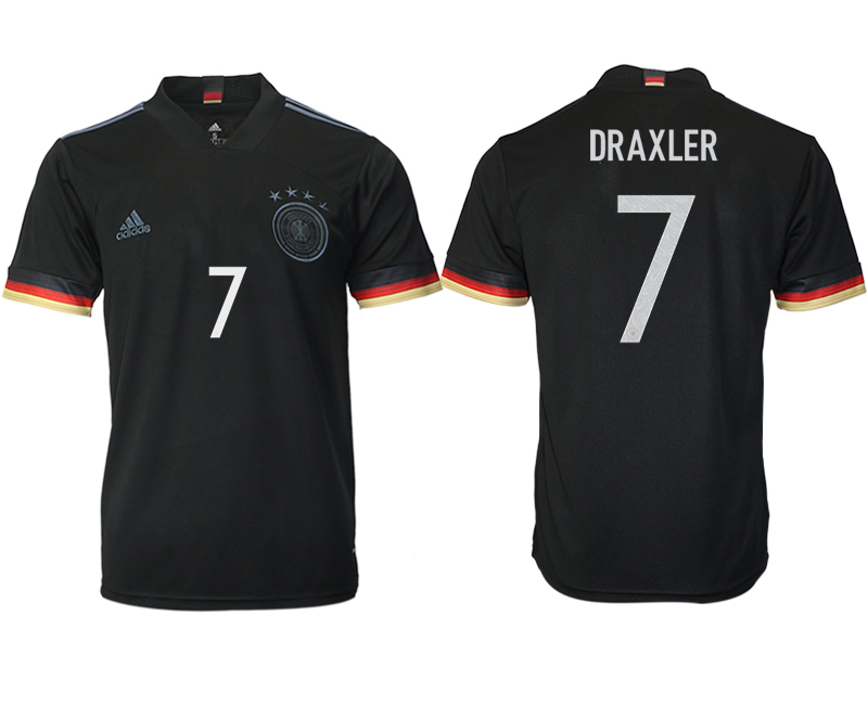Men 2021 Europe Germany away AAA version #7 black soccer jerseys
